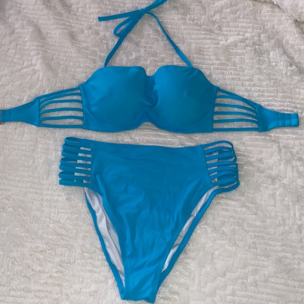 NWOT Shade and Shore strappy bikini 36C/L